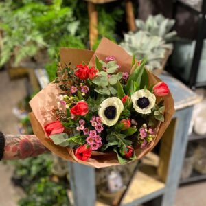 Romantisk tulpanbukett